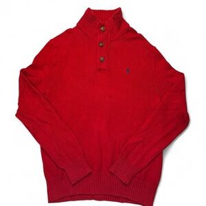 Polo by Ralph Lauren Vibrant‎ Red Turtleneck Sweater Small